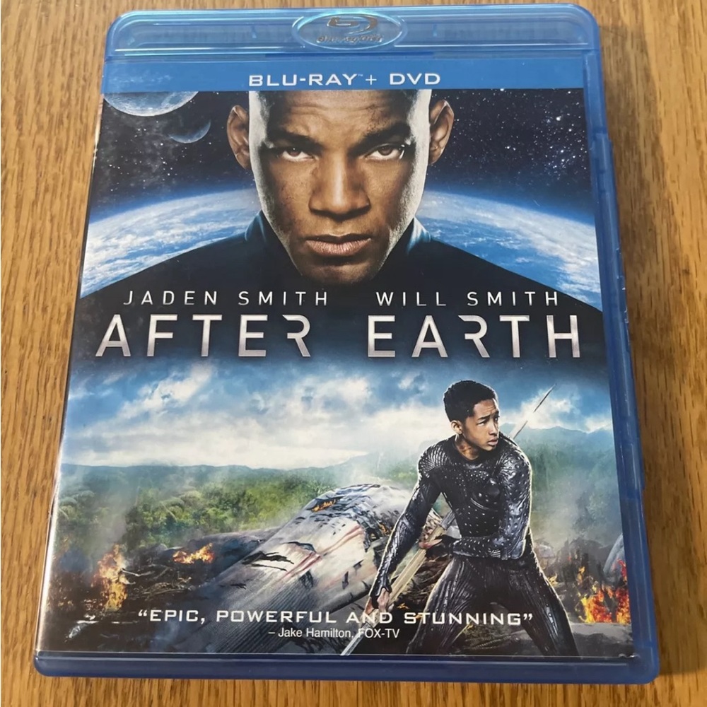 After Earth Blu-ray & DVD Sci-Fi Action Thriller Movie Will Smith Jaden Smith